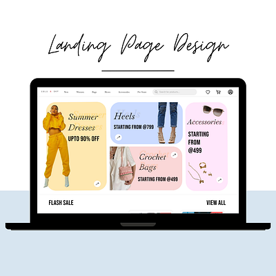 E-commerce Fashion Website Landing Page