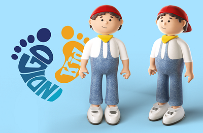 3D Cartoon Boys Character 3d 3d cartoon animation character design graphic design illustration