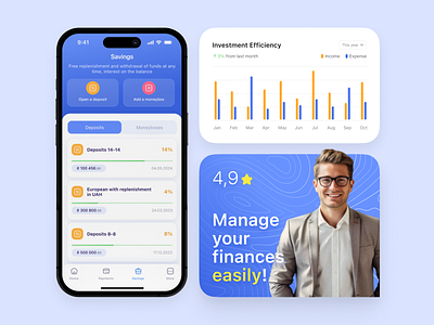 Design Elements Fintech App | Your Bank balance balance page bank app banking banking app credit cart deposit finance finance app finance management finance wallet financial financial app fintech mobile app mobile banking money online banking payment wallet