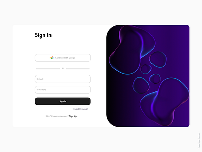 Daily UI Challenge #001 - Sign In Page design ui