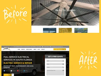 ESR's Before & After branding design graphic design illustration logo ui ui desgin uiux web design webdesign website design wordpress wordpress design wordpress website