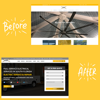 ESR's Before & After branding design graphic design illustration logo ui ui desgin uiux web design webdesign website design wordpress wordpress design wordpress website