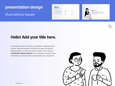 Presentation Design - Illustration Based branding design google slides graphic design illustration pitch deck powerpoint presentation design