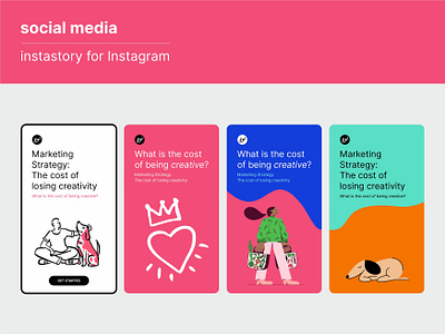 Social Media - Instastory for Instagram graphic design instagram instastory marketing collateral social media