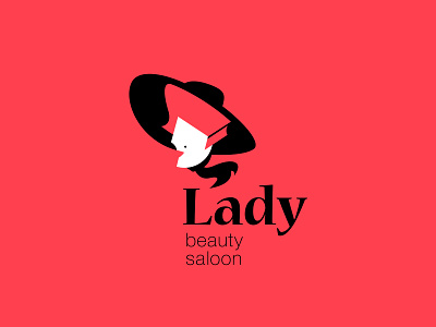 Lady Beauty Saloon Logo beauty brand branding face fashion hair hairstyle head lady logo saloon tail woman