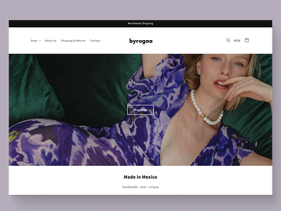 byrogaa e-commerce development graphic design shopify ui web web app website