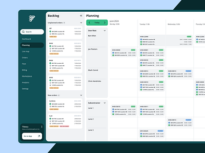 FreightBooking: Transport Management System Design + Development belgium business design logistics plan planning startup system tms transport transportation truck trucks ui ux