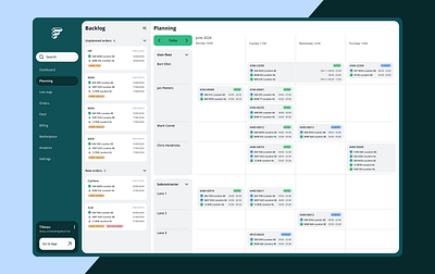 FreightBooking: Transport Management System Design + Development belgium business design logistics plan planning startup system tms transport transportation truck trucks ui ux