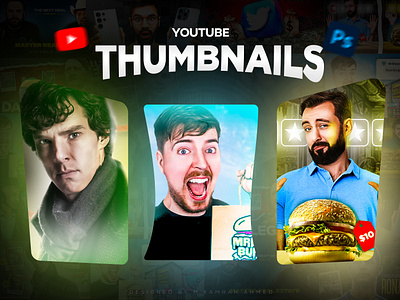 YouTube Thumbnails Design branding clickbait design clickbait thumbnail design creative design designer digital art graphic design graphic designer social media social media marketing thumbnail thumbnail design thumbnail designer video marketing visual design youtube youtube channel youtube thumbnail youtube thumbnail designer youtube thumbnails