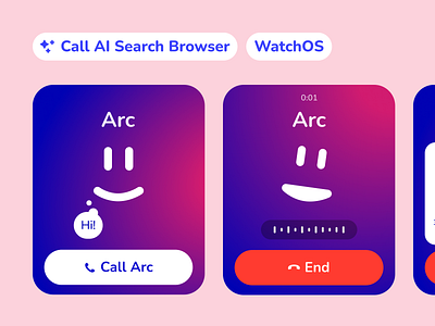 Call AI Search Browser • WatchOS ai browser arc browser call ai watchos