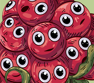 Raspberry Character Design | Fun Fruit adobe illustrator adobe illustrator brushes character design digital art digital illustration fruit illustration fun characters fun fruit fun illustration graphic design illustration raspberries raspberry illustration vector art