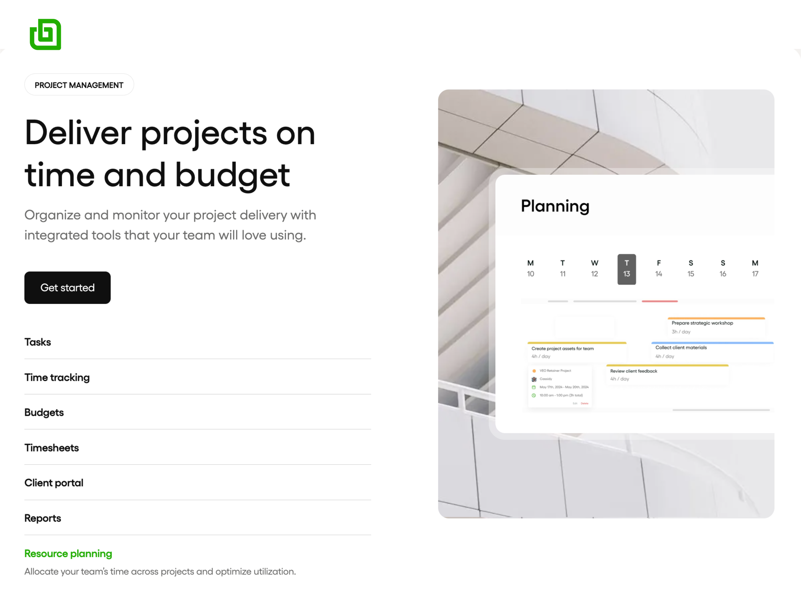 Deliver projects