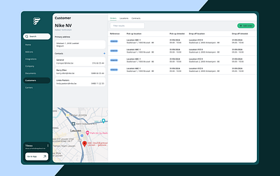 FreightBooking: Transport Management System Design + Development belgium business customer customer management design logistics plan planning startup system tms transport transportation truck trucks ui ux