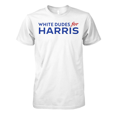 White Dudes For Kamala Harris Merch design illustration