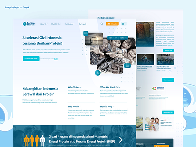 Berikan Protein - Health & Nutrition Company Profile Website branding company profile company profile website company website fish website health web design health website marine website nutrition website ocean website sea website ui ui design ui website uiux user experience user interface ux web design website design