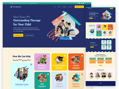 Therapy Website Landing Page landing page landing page design therapy uiux website landing page design