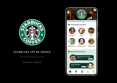 Starbucks App Home page Re-design! branding ui