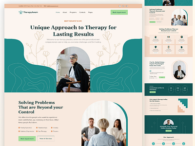 Therapist Landing Page landing page desig therapist landing page uiux