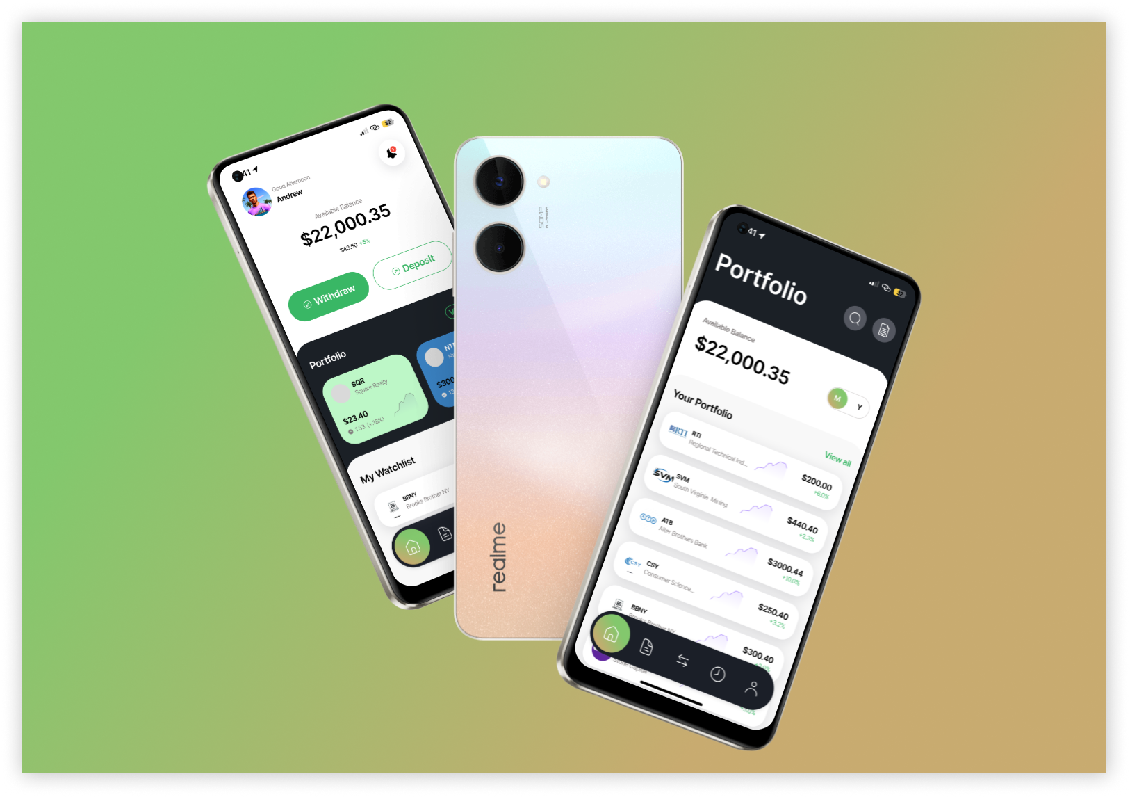 Finance App product design ui ux