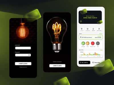 LIGHT METTER APP graphic design ui