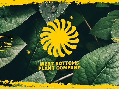 West Bottoms Plant Company Logo branding design graphic graphic design logo typography