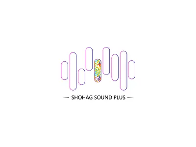 SHOHAG SOUND PLUS Logo/Banding design 3d animation branding design graphic design illustration logo logo desine motion graphics vector