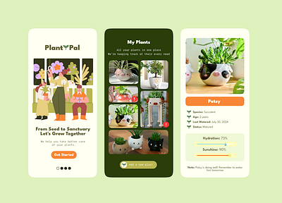 Plant Pal | House Plants Care App interfacedesign