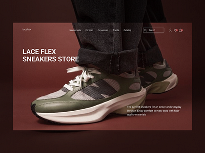 Sneakers Store Website Design | UX/UI Design branding design ui ux web