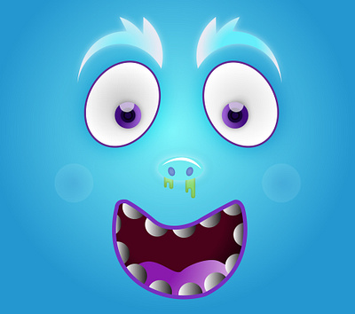 Mucus Monster fun graphic design ui