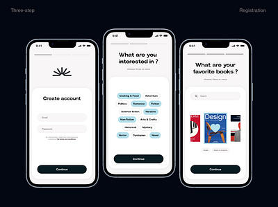 // Book store - sign up ui