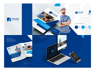Branding Corporativo - Icoas branding design graphic design hosting web logo web design zeus studio