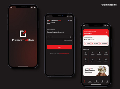 Premium Trust Bank Redesign - UX Driven banking app fintech mobile app ui