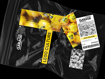 Flyer & tickets - GARAGE/LEGO CULTURE flyer graphic design lego tickets