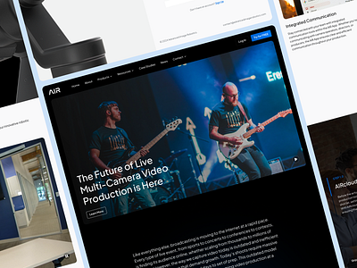 Advanced Image Robotics (AIR): Simplifying Live Video Production camera concert design editing engineering filming filmmaking game graphic design live production recording robotics streaming technology ui ux video webdesign website