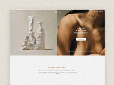Nerrā ecommerce shopify skincare web design website design
