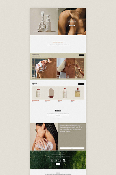 Nerrā ecommerce shopify skincare web design website design