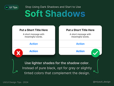 Start Using Soft Shadows design shadow soft shadow tips ui ux uxdesign web design webdesign