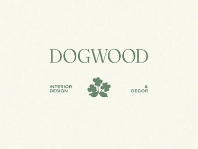 Dogwood Interiors branding design flower graphic design illustration typography