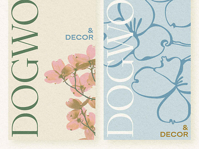 Dogwood Interiors branding design florals graphic design illustration lettering logo print typography