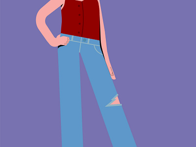 Monica Geller (Flat Illustration) flat illustration friends series il ill illustration vector