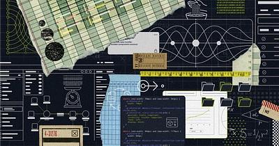 Parameters in Mendix code collage developer digital figma illustration low code medium mendix mixed medium paper tech technology vintage