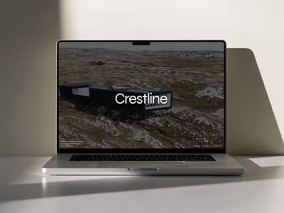 Crestline architecture design graphic design hero section minimal ui webdesign website