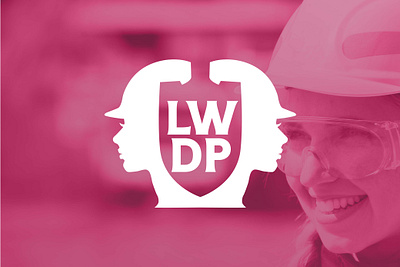 LWDP Logo Redesign adobe illustrator branding feminine graphic design hardhat illustration logo rebrand redesign shovel