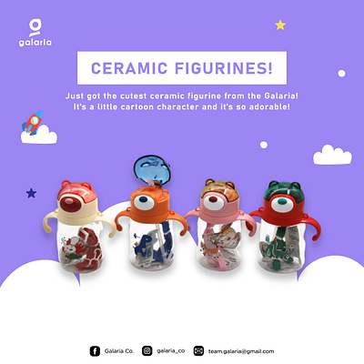 Ceramic Figurines (Galaria) Social media Post branding ceramic figurines design galaria graphic design illustration kids social media post design logo design social media post design typography ui vector