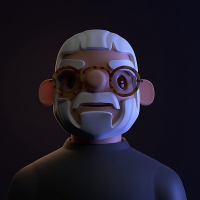 Me 3d blender character illustration illustrator