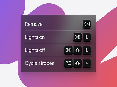 Keyboard shortcuts button buttons dropdown icons key keyboard keys mac mac os menu product product design shortcut ui ux