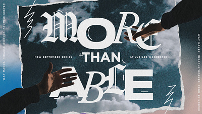 More Than Able Series christian god gradient graphic design series title