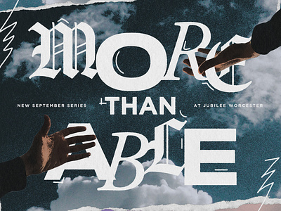 More Than Able Series christian god gradient graphic design series title