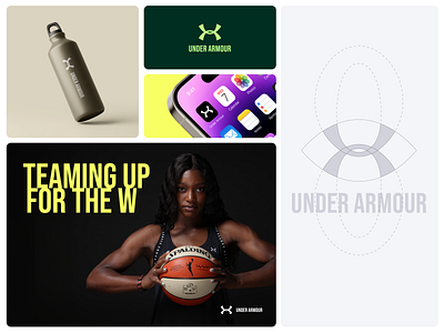 Under Armour - Redesign Concept bento branddesign branding concept design grid logo logodesign mockups rebranding redesign sports