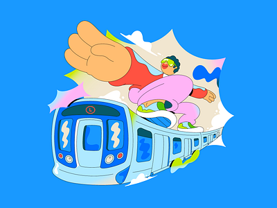 Subway Surfer branding character color colors design illustration texture